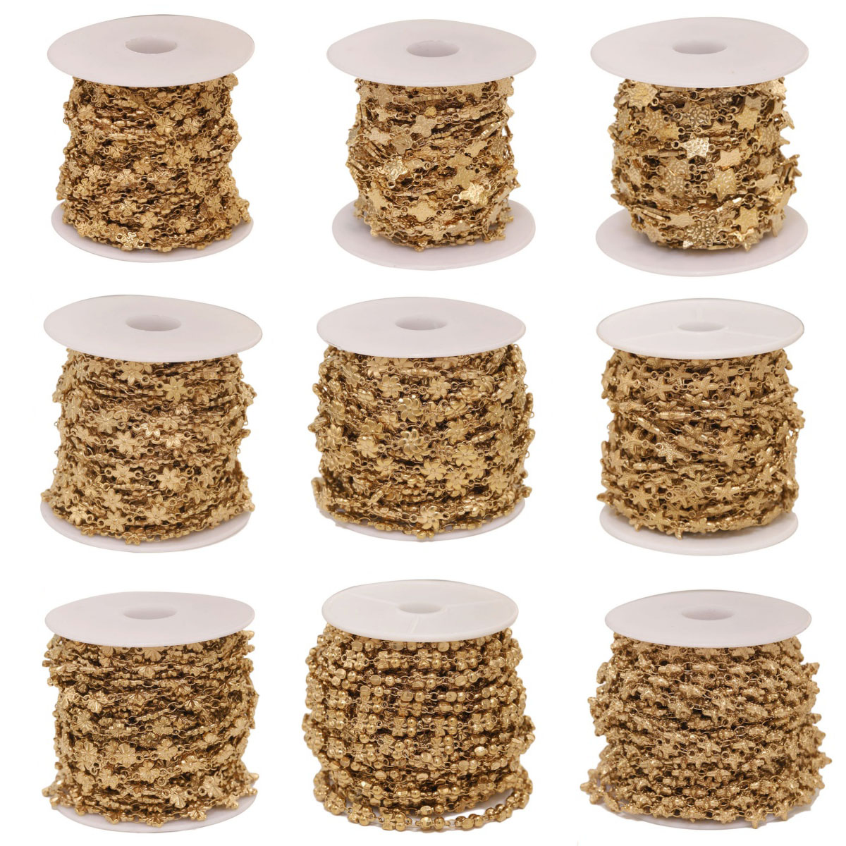 Body Jewelry Bulk - Catena a maglie a stella floreale