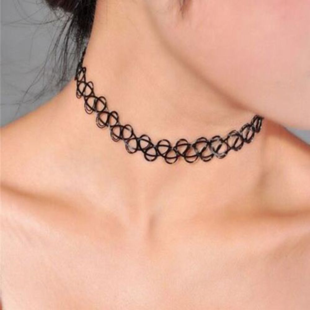 Body Jewelry Goth - 1PC collana girocollo multicolore Vintage elastico
