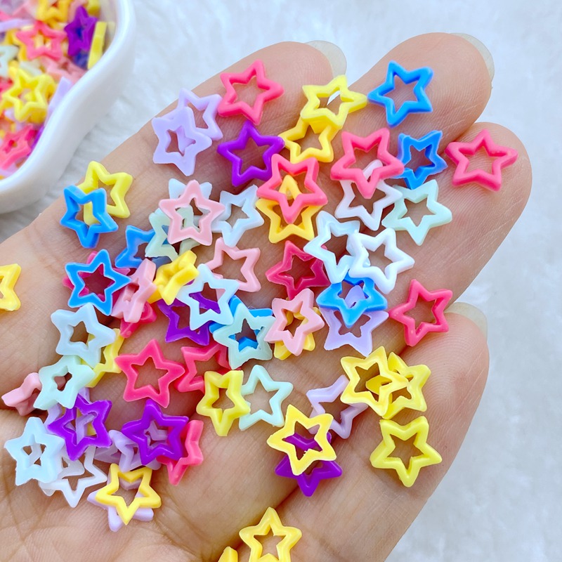 Star Flat Back - 100 Pz Nuovo Carino Mini 8mm