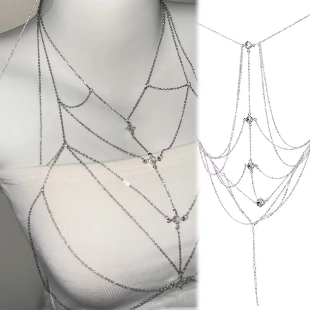 Body Jewelry Unique - Catena per il Busto con Strass