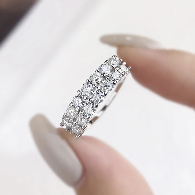 Body Jewelry High Quality - DWJ 1.4ct Reale Moissanite Diamante Anello