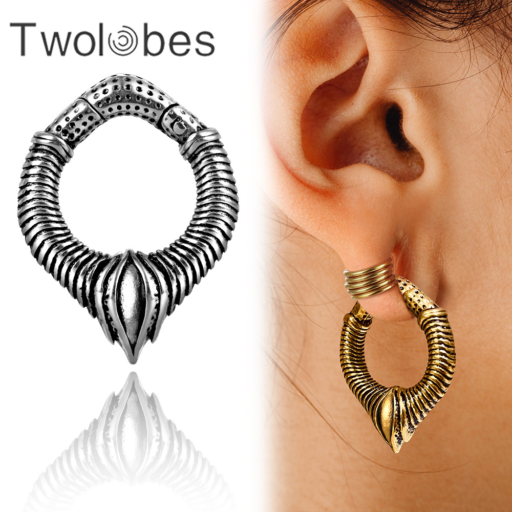 Body Jewelry Hangers - Twolobes 2 PZ 316 In Acciaio