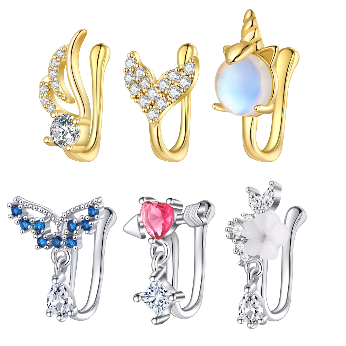 Body Jewelry High Quality - Gioielli per piercing al naso finto