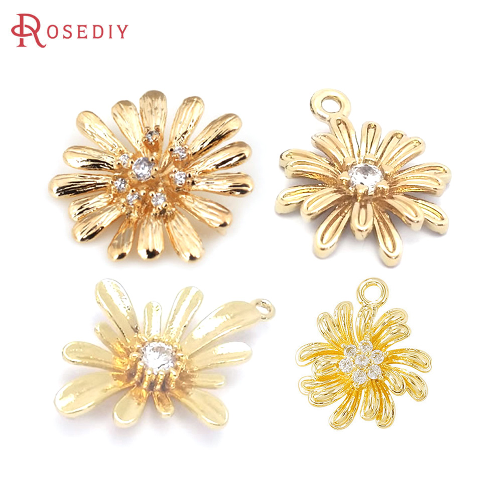 Body Jewelry High Quality - Ciondoli a Forma di Girasole in