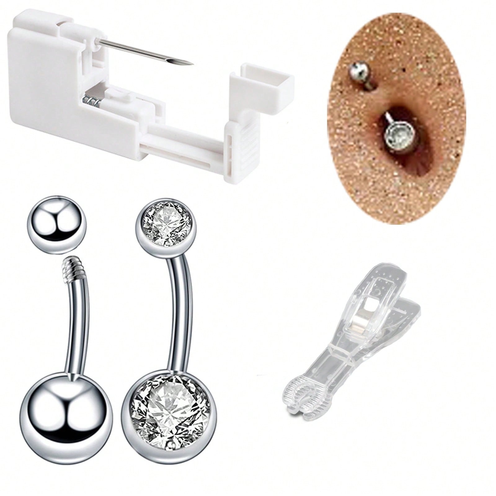Body Jewelry Helix - 4pcs/Sets Professional Body Piercing Kit per