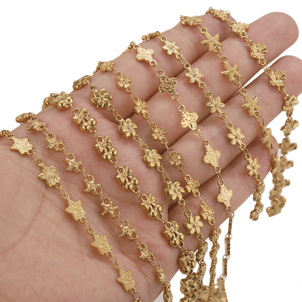 Catena a maglie a stella flore - Body Jewelry Bulk recensione e prezzo
