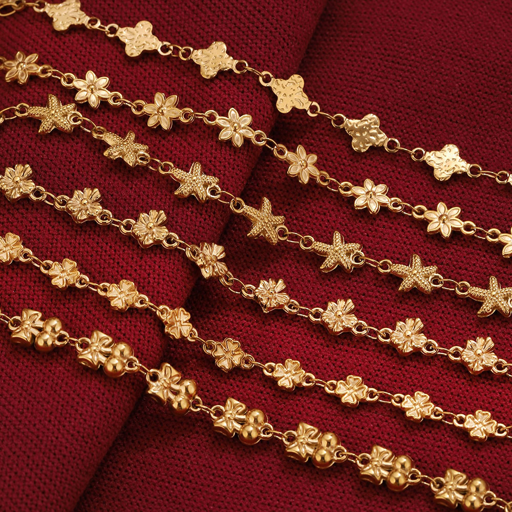 Catena a maglie a stella flore - Body Jewelry Bulk recensione e prezzo