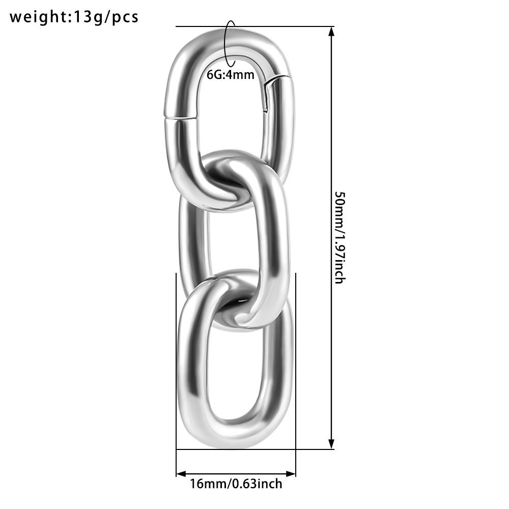 Vankula 2PCS In Acciaio Inox 4 - Body Jewelry Hangers recensione e prezzo
