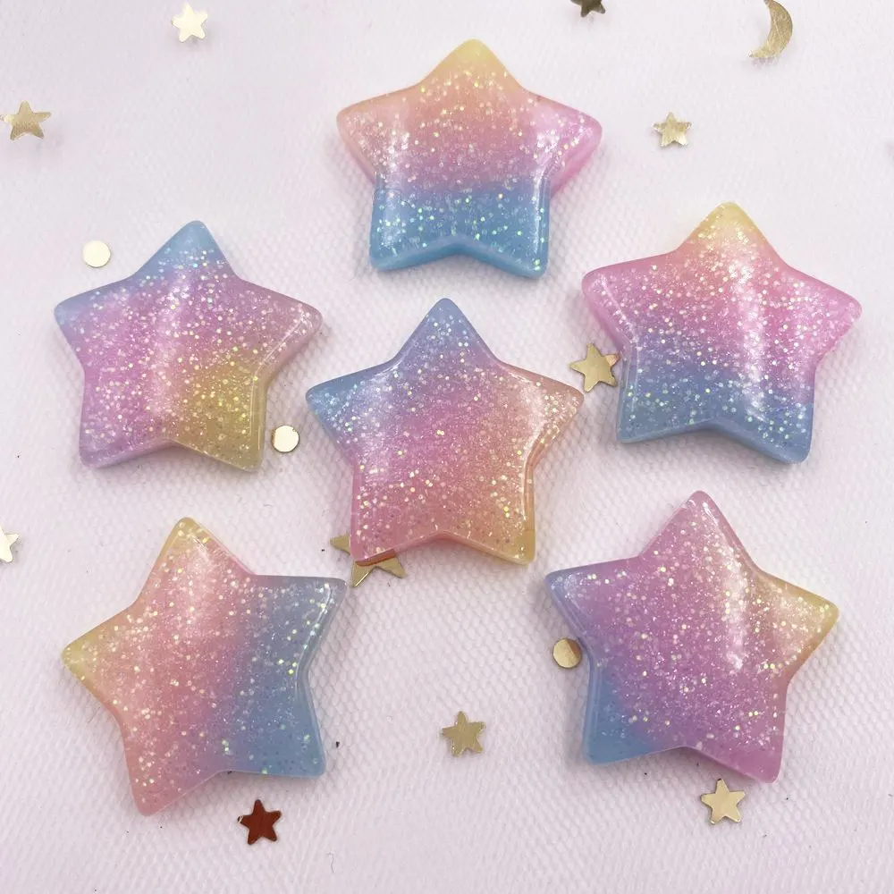 10 PZ Glitter Kawaii Resina Co - Star Flat Back recensione e prezzo