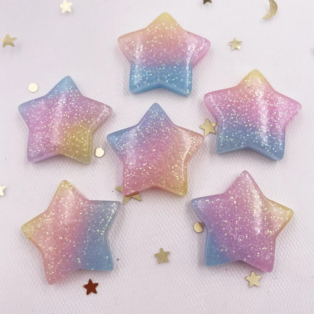 10 PZ Glitter Kawaii Resina Co - Star Flat Back recensione e prezzo