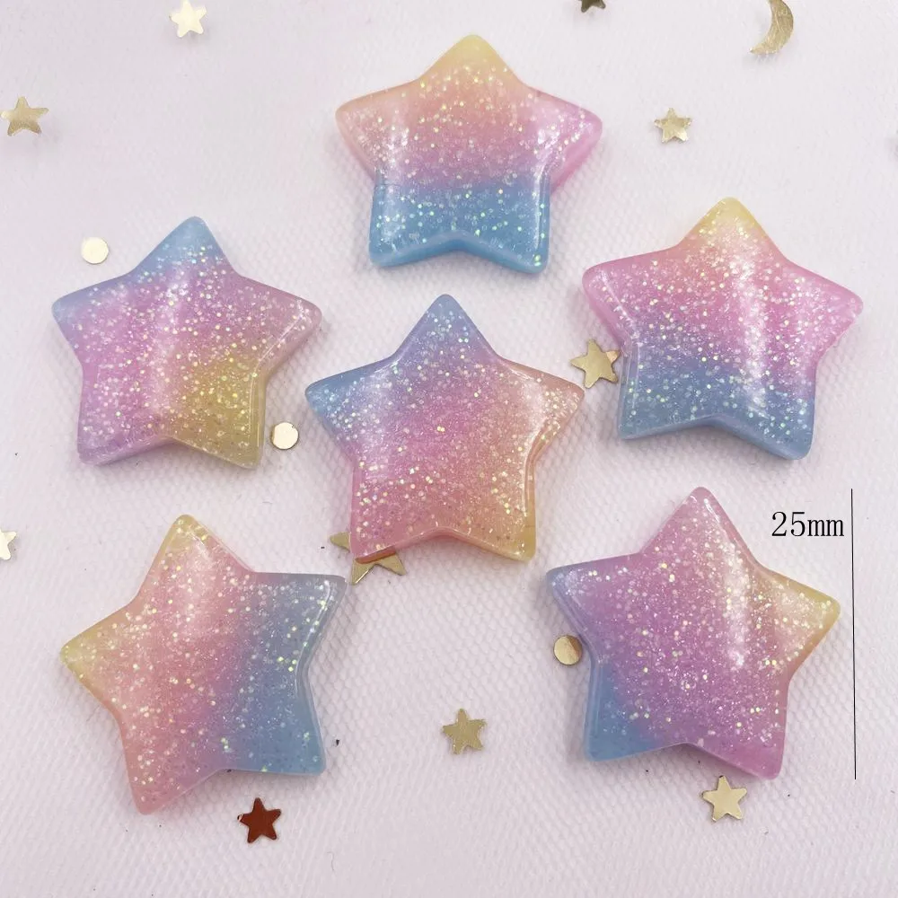 10 PZ Glitter Kawaii Resina Co - Star Flat Back recensione e prezzo