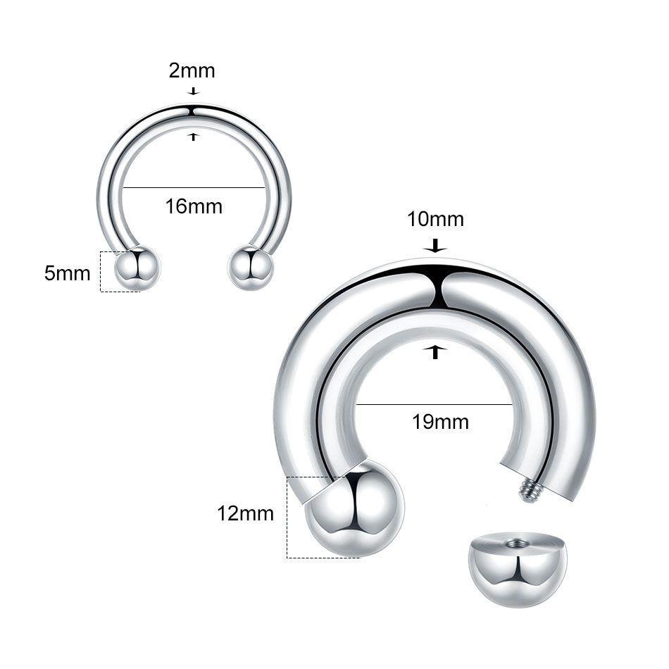 1PC 18G-00G di Grande Calibro  - Body Jewelry Hangers recensione e prezzo