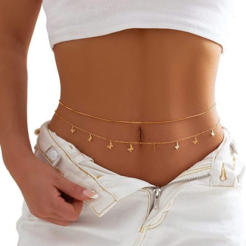 Moda semplice doppio strato ca - Body Jewellery recensione e prezzo