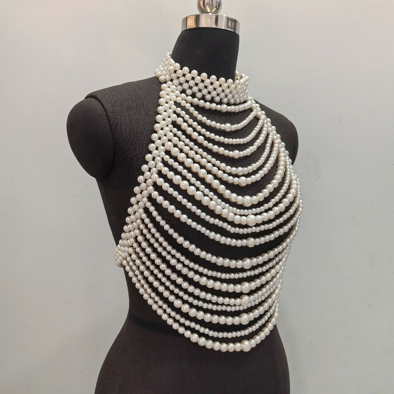 Catena per il petto con perlin - Body Jewelry High Quality recensione e prezzo