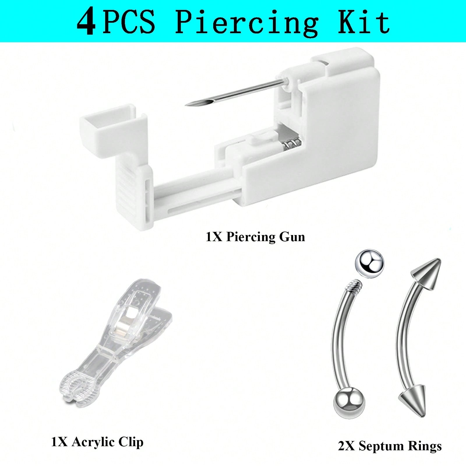 4pcs/Sets Professional Body Pi - Body Jewelry Helix recensione e prezzo